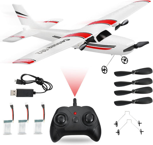 NEW! RC Airplane, RC Plane, 2.4GHz 2 Channels RTF RC Aircraft with 3-Axis Gyro -  BigGreenBear.com Toys 39.99 USD Big Green Bear