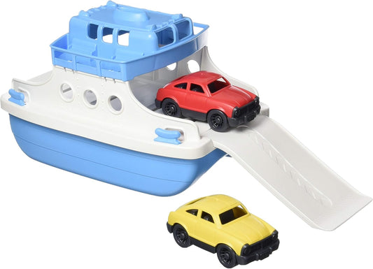 Ferry Boat, Blue/White 4C - Pretend Play, Motor Skills, Kids Bath Toy -  BigGreenBear.com Toys 24.50 USD Big Green Bear