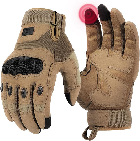 Tactical Touchscreen Gloves for Men: Hard Shell Protection