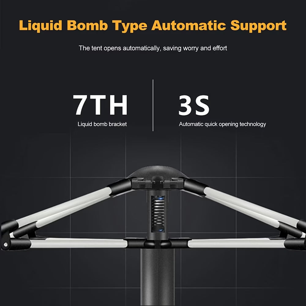 Liquid bomb type automatic support system with text on a dark background