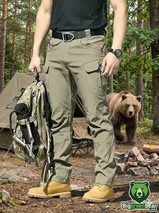 Men's Heavy Duty Tactical Cargo Pants with Belt | BGB