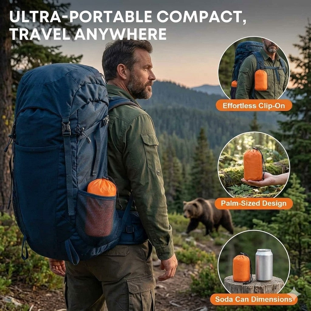 Thermal Emergency Sleeping Bag 2-Pack for Survival