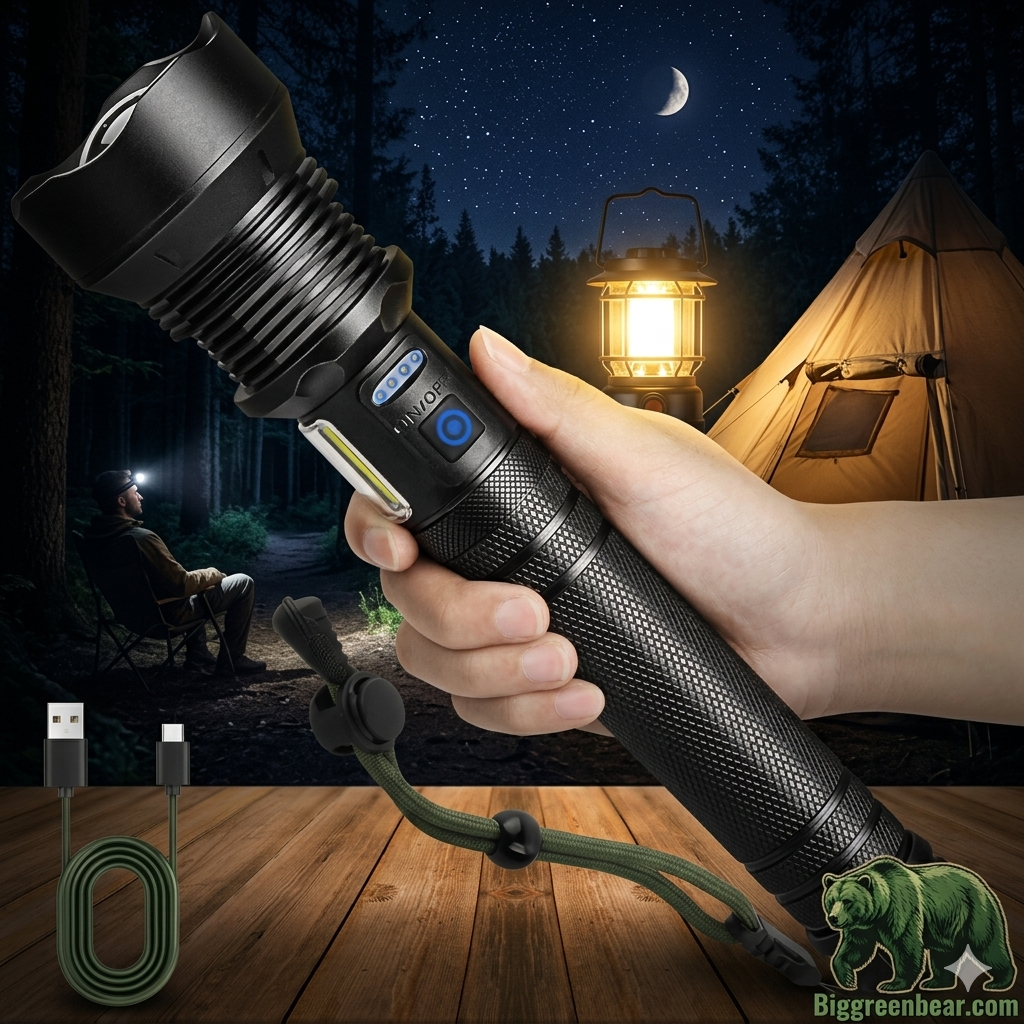4000LM Rechargeable Tactical Flashlight
