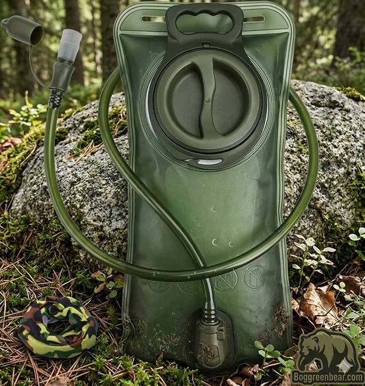 2L Leak-Proof Hydration Bladder | Army Green Water Pouch