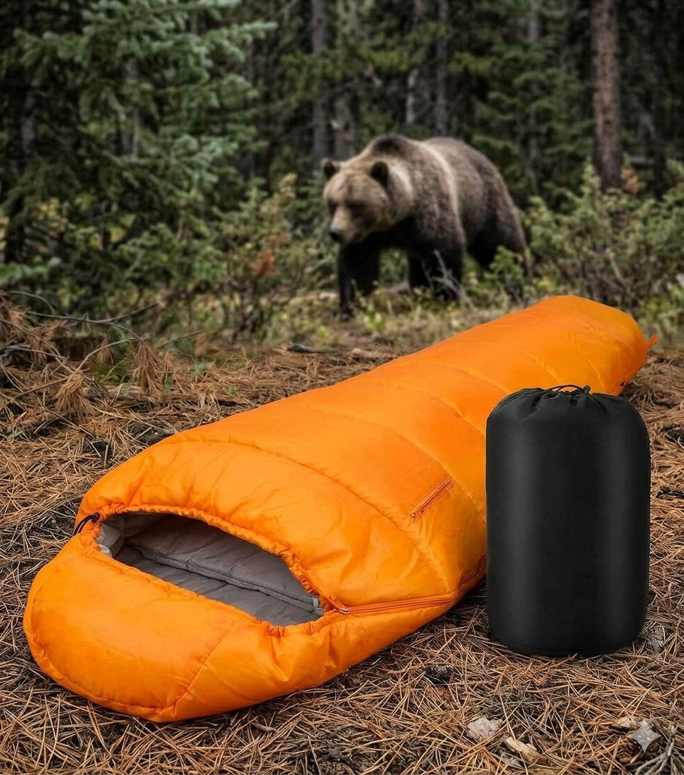 Mummy Sleeping Bag Big Green Bear