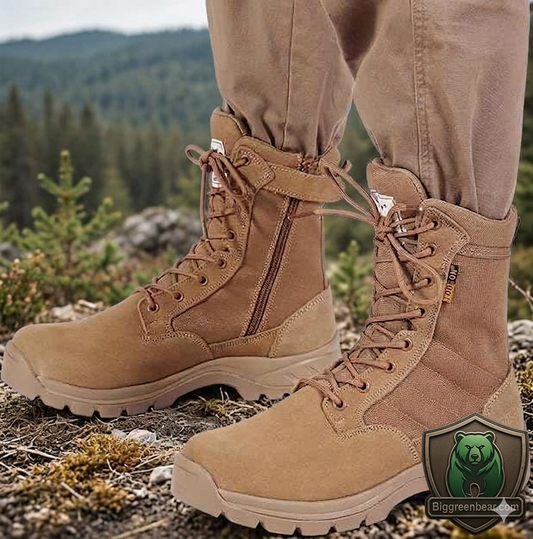 8" Side Zip Tactical Boots: Puncture Proof