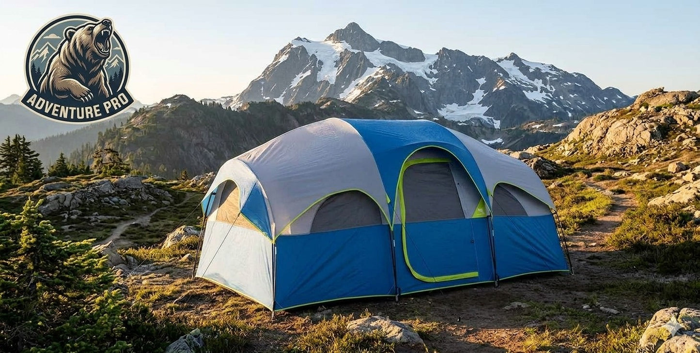 Waterproof 2-8 Person Camping Tent | Quick Setup Dome