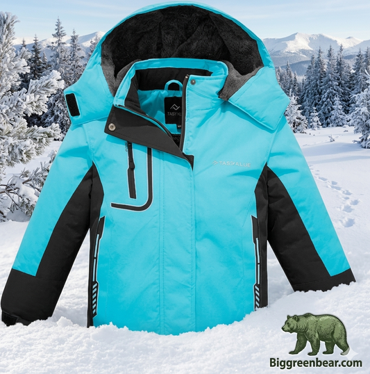 Girls' Waterproof Ski Jacket | Warm Winter Snow Coat