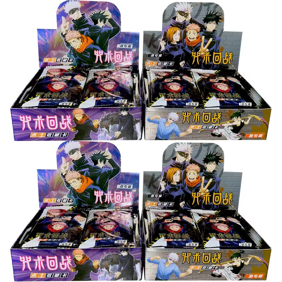 New Jujutsu Kaisen Collection Cards: 4 Boxes 128 Packs