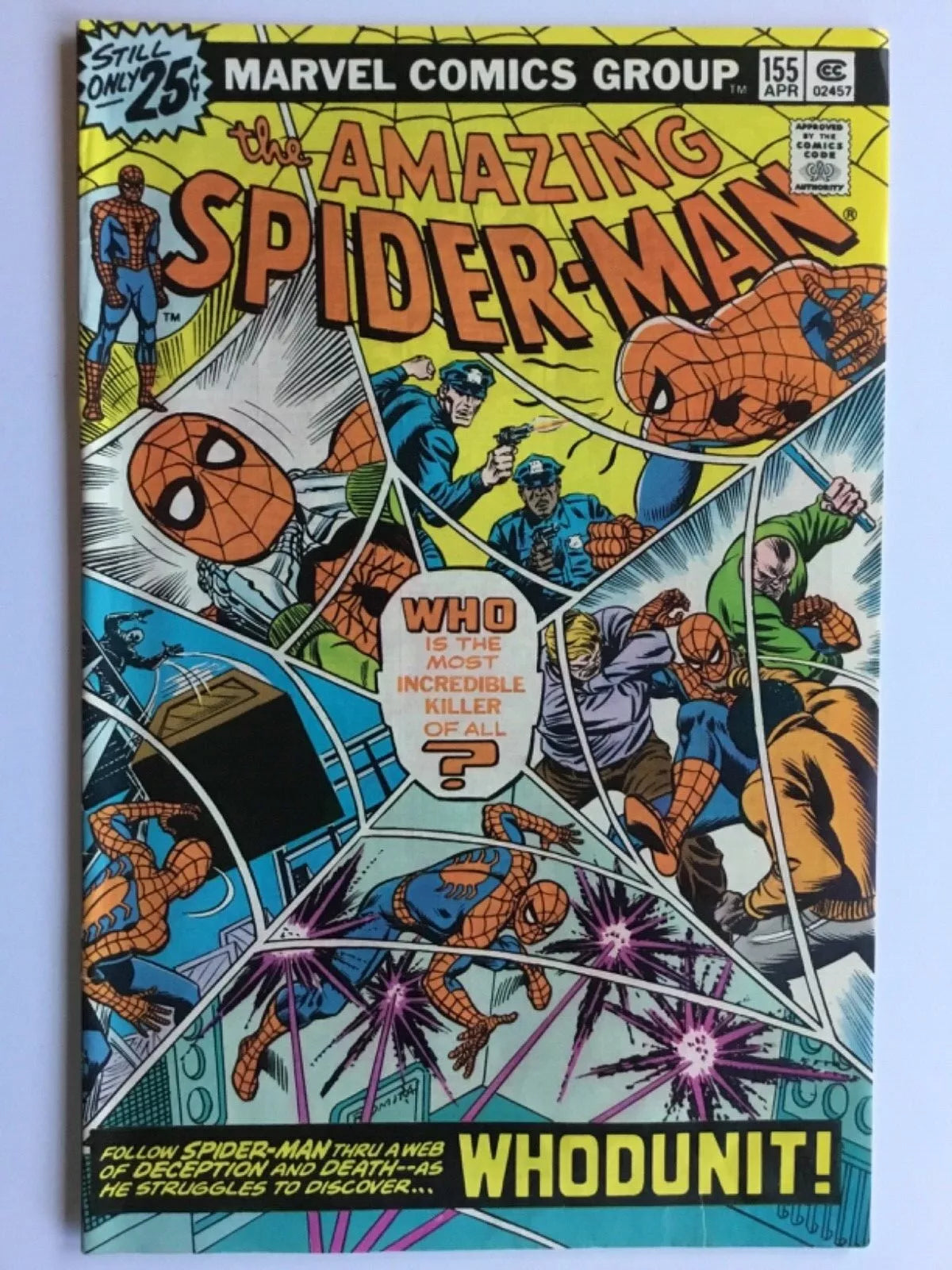 Amazing Spider-Man #155 (Marvel 1976) John Romita! 1st App Talon!