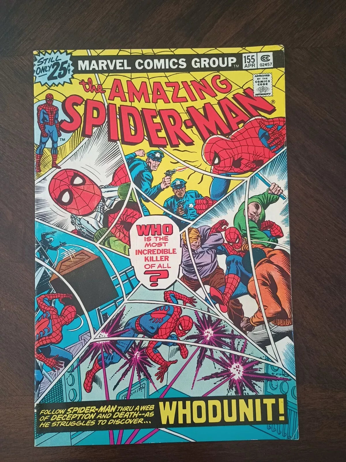 Amazing Spider-Man #155 (Marvel 1976) John Romita! 1st App Talon!