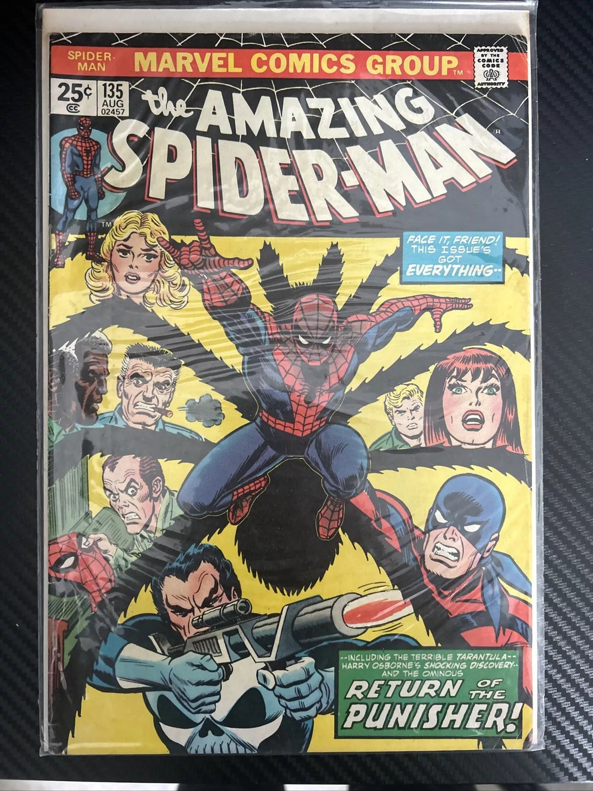 Amazing Spider-Man #135 2nd Full App of The Punisher