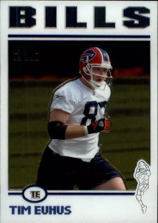 2004 Topps Chrome Football Card #268 Tim Euhus Rookie