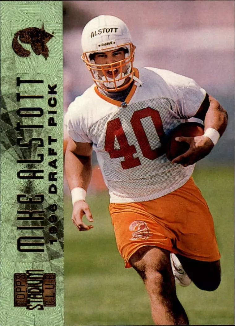 1996 Stadium Club Football Card #144 Mike Alstott SP Rookie