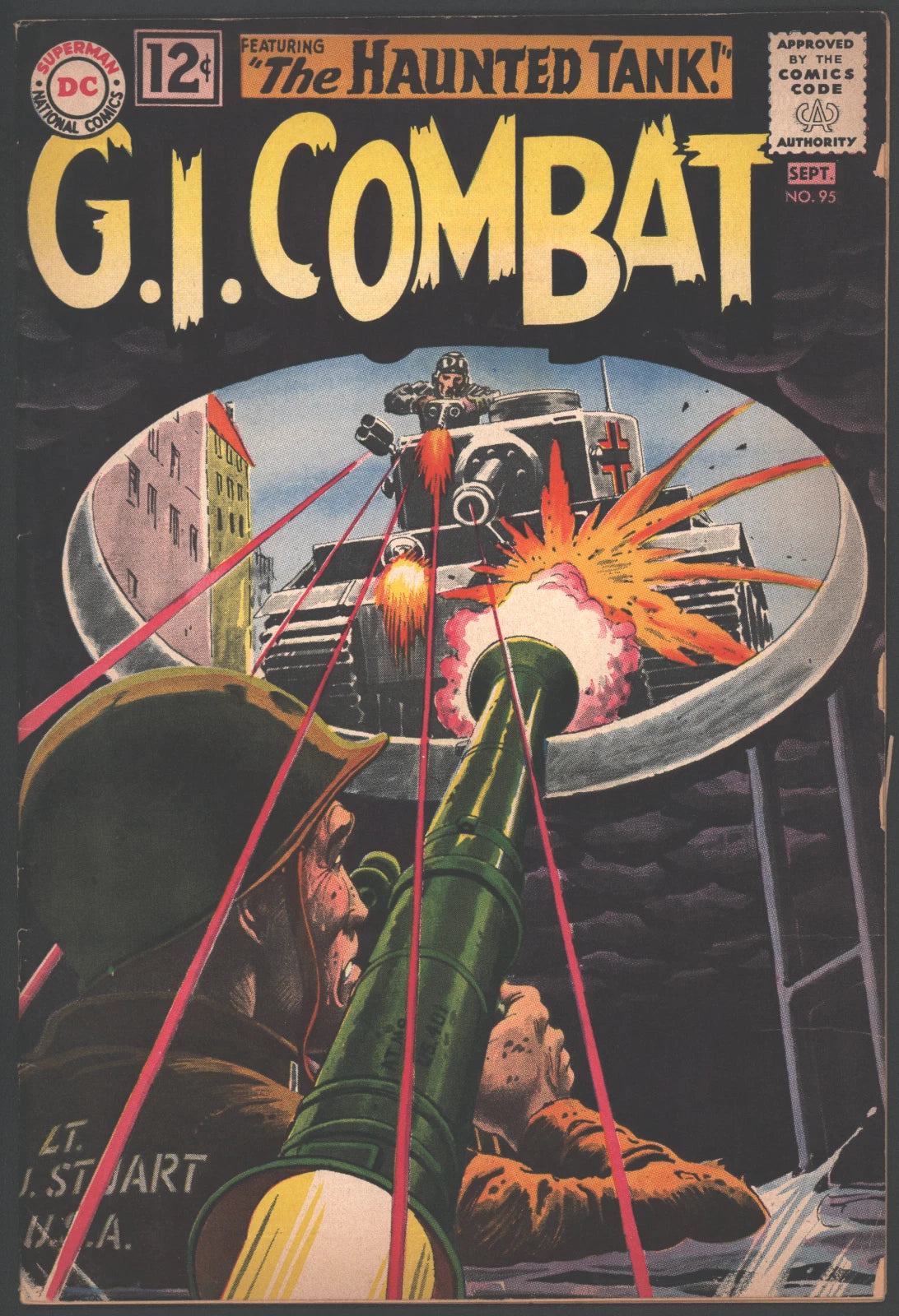 G.I. Combat #95 VG Silver Age DC War Comic Vintage 1962 The Haunted Tank