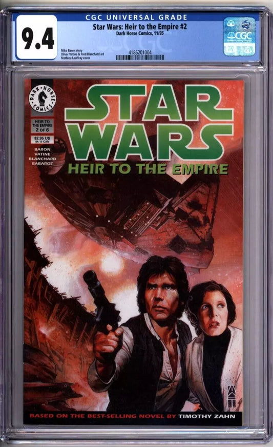 Star Wars Heir To The Empire 2 CGC Graded 9.4 NM Dark Horse 1995