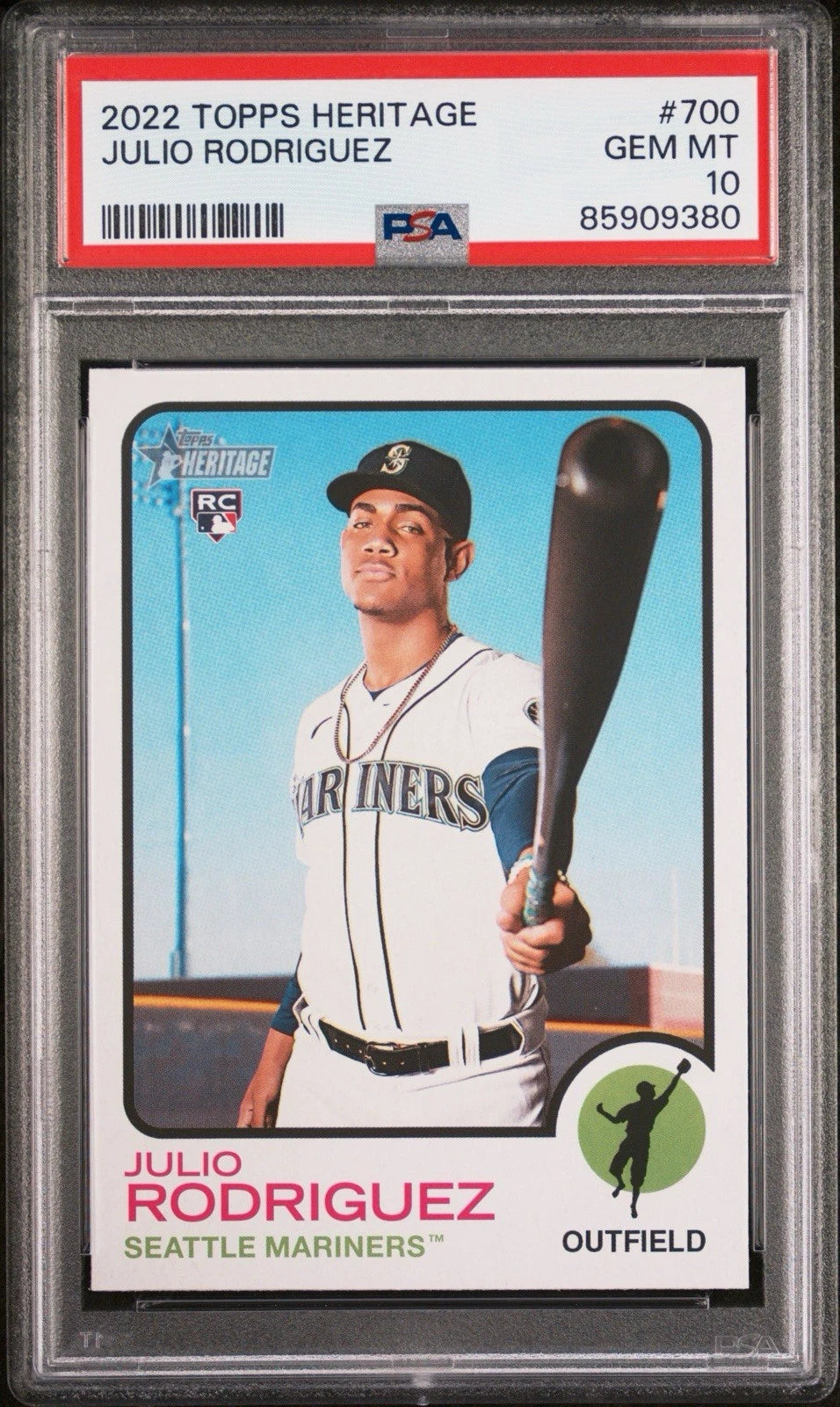 2022 Topps Heritage Julio Rodriguez #700 RC Rookie PSA 10 -  BigGreenBear.com Baseball cards 49.99 USD Big Green Bear