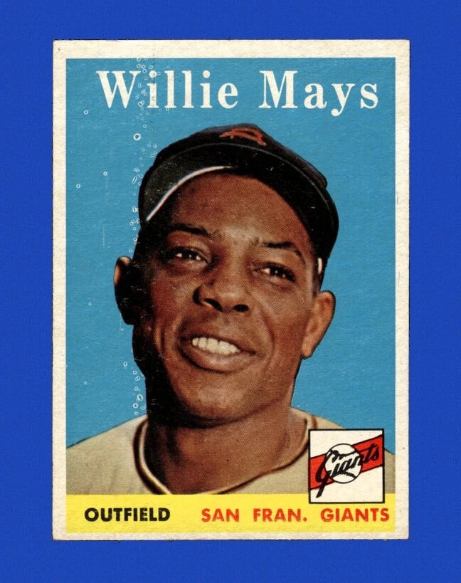 1958 Topps Set-Break # 5 Willie Mays -  BigGreenBear.com Baseball cards 155.00 USD