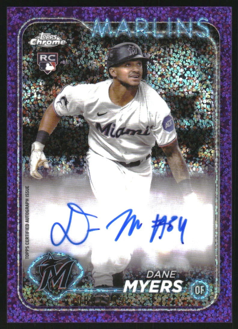 2024 Topps Chrome Rookie Autographs Purple Speckle #RADMY Dane Myers Auto /299 -  BigGreenBear.com Baseball cards 12.90 USD Big Green Bear