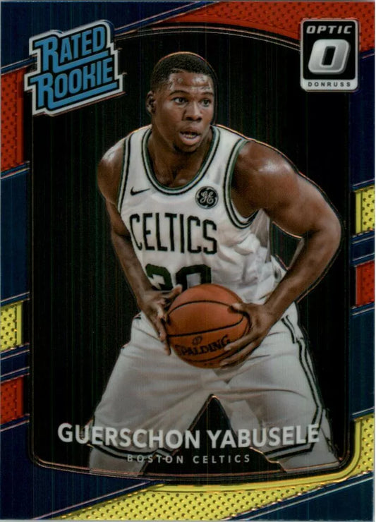 2017-18 Donruss Optic Mega Box Rated Rookie Red Yellow #154 Guerschon Yabusele