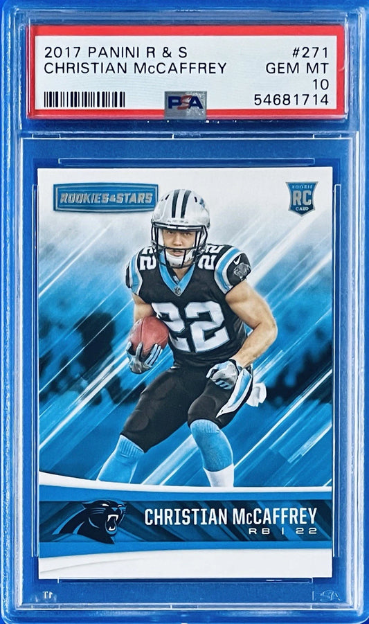 2017 Rookies & Stars #271 Christian McCaffrey RC Rookie PSA 10 Gem Mint -  BigGreenBear.com Football card 98.00 USD Big Green Bear
