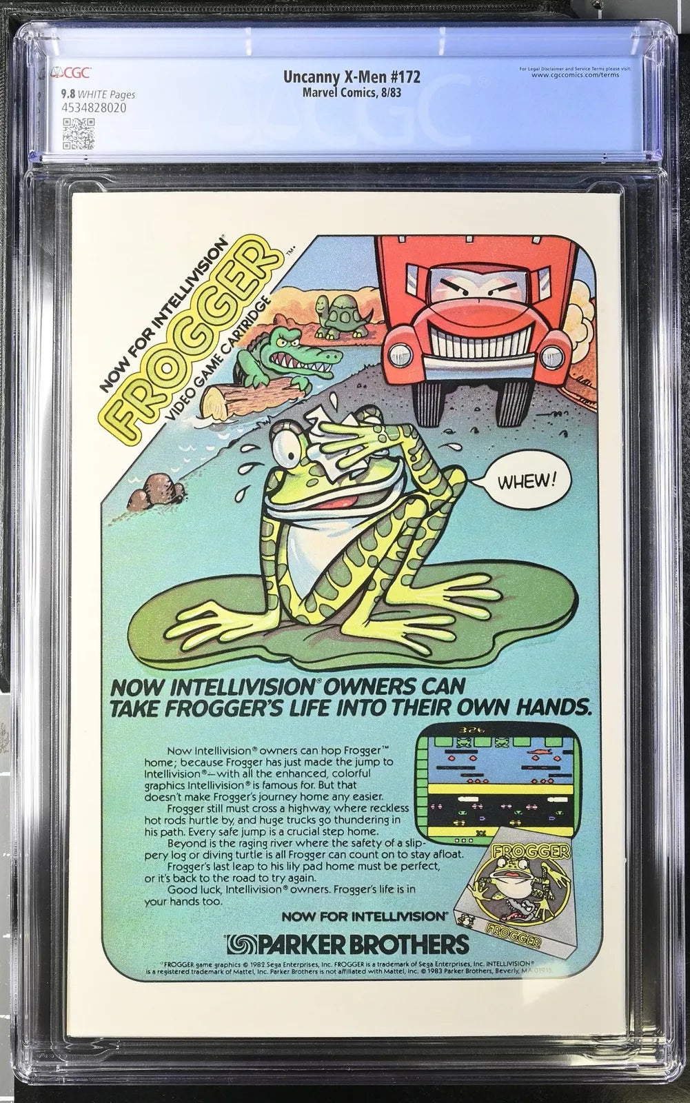 Uncanny X-Men #172 CGC NM/M 9.8 White Pages Marvel 1983 -  BigGreenBear.com Comic 99.00