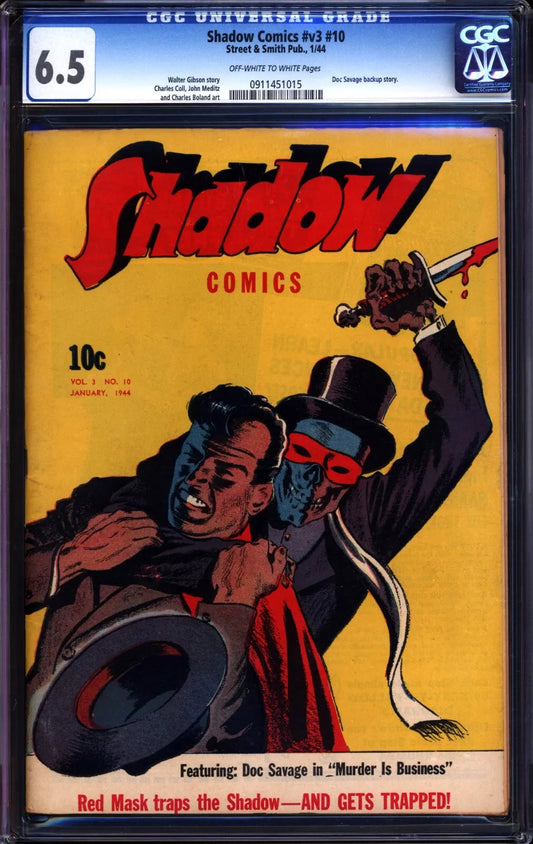 1944 Shadow Comics V3 #10 CGC 6.5