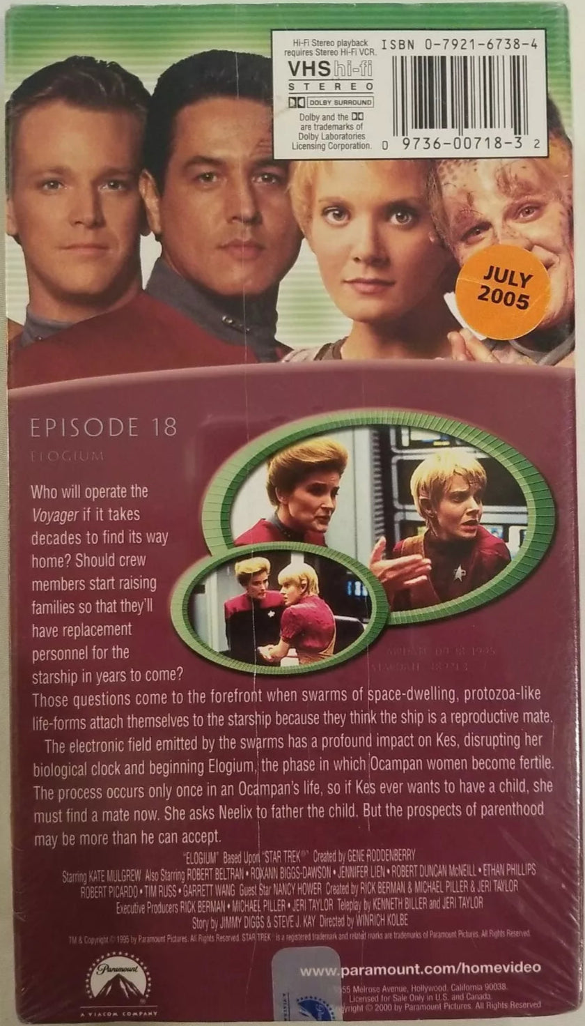 Star Trek - Voyager - Episode 18 - Elogium (VHS,2000 NEW