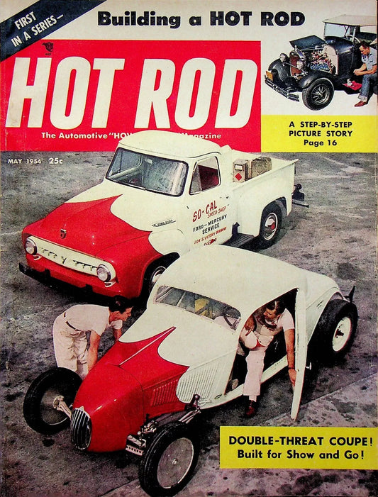 Vintage Hot Rod Magazine May 1954 Building a Hot Rod m3772