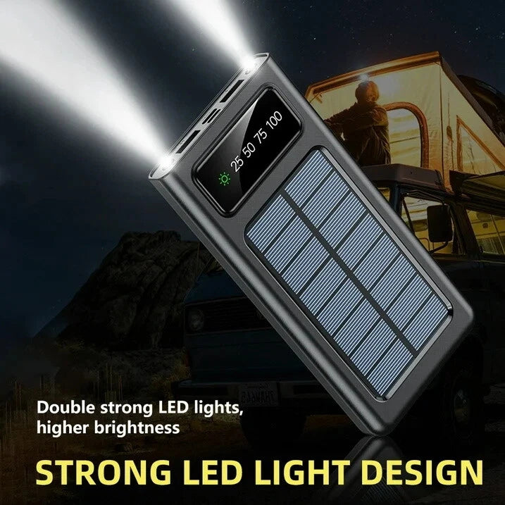 2025 Super 40000000mAh Solar Power Bank 4 USB Portable Charger For Cell Phone