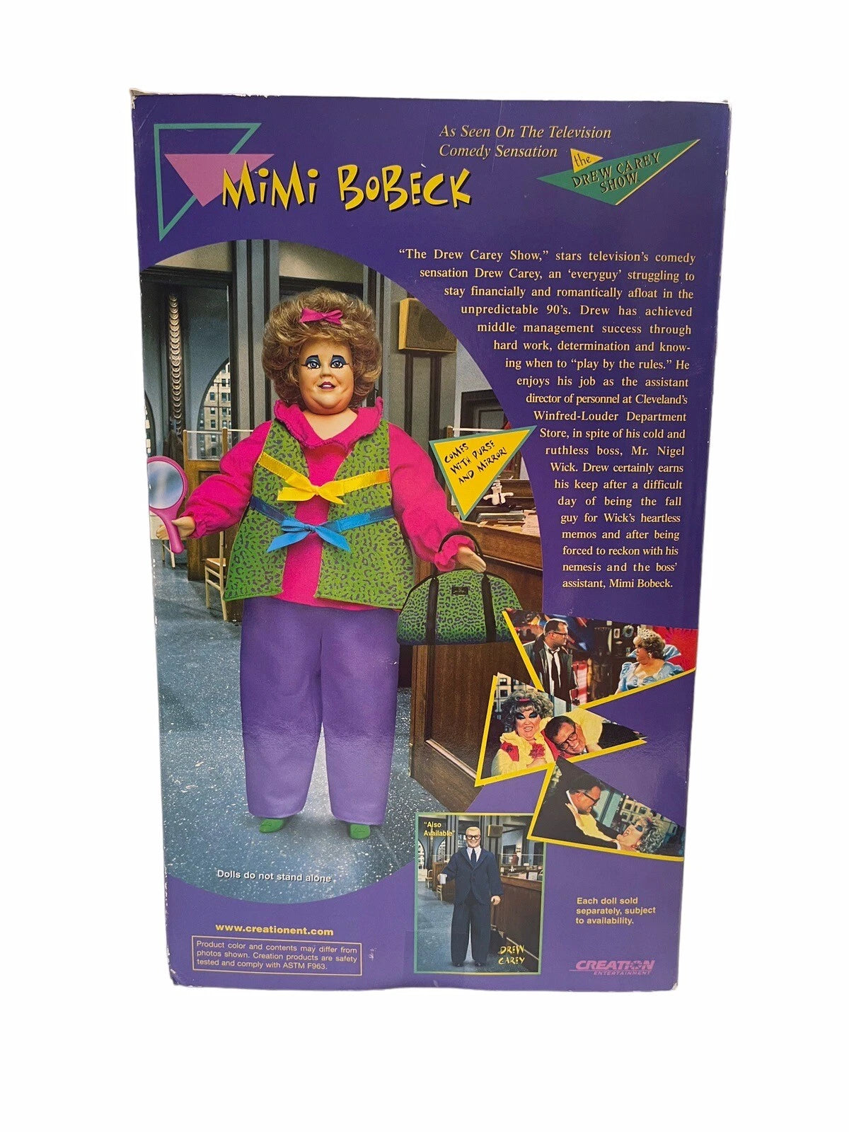 Mimi Bobeck Doll from The Drew Carey Show - Creation Entertainment 1998 -  BigGreenBear.com vintage toys 39.99 USD Big Green Bear