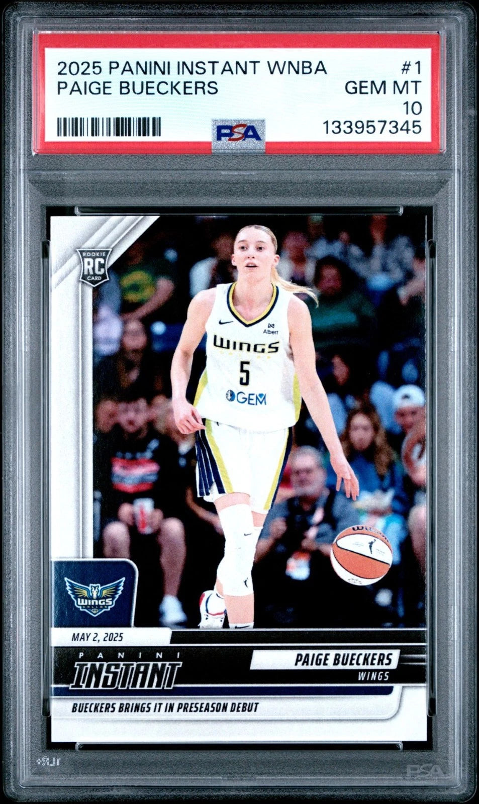 2025 Panini Instant WNBA Paige Bueckers Rookie #1 /4546 PSA 10 -  BigGreenBear.com trading cards 69.99 USD Big Green Bear