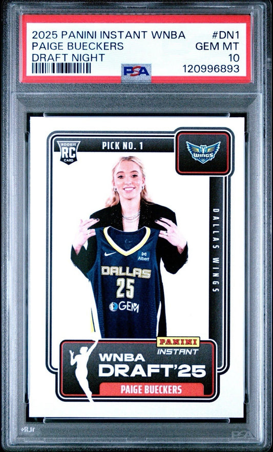 Panini Instant WNBA Draft Night Paige Bueckers #1 PSA 10 /67412 -  BigGreenBear.com trading cards 49.99 USD Big Green Bear