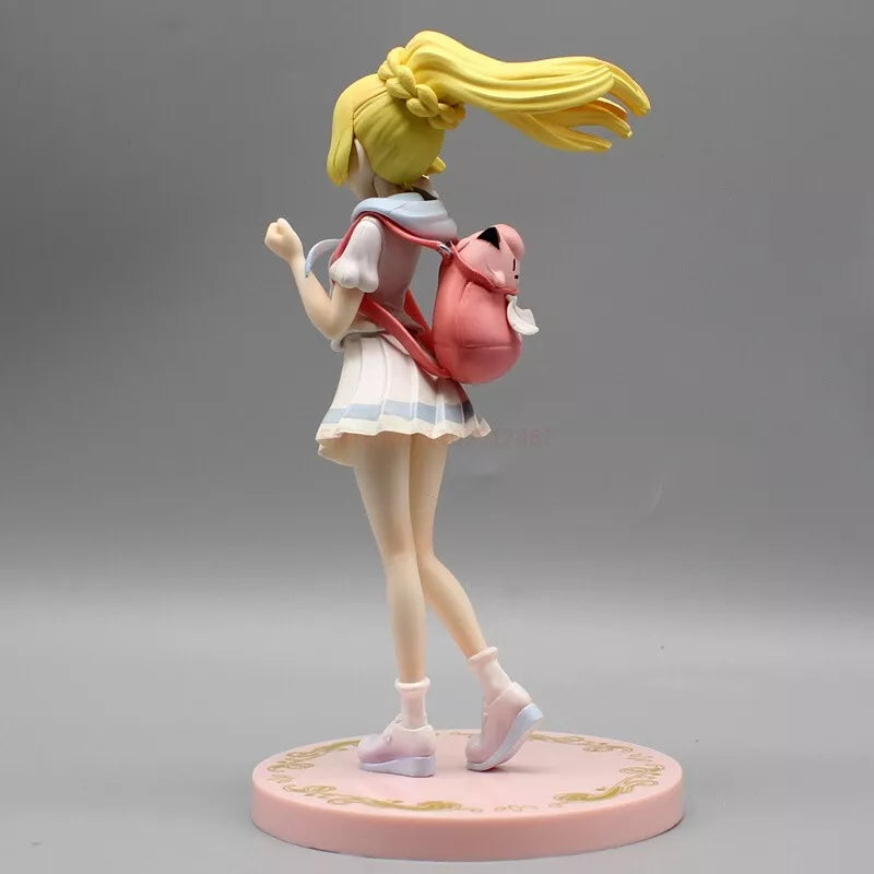 Lillie and Clefairy Pokemon Trainer Collectible Statue Figure Model