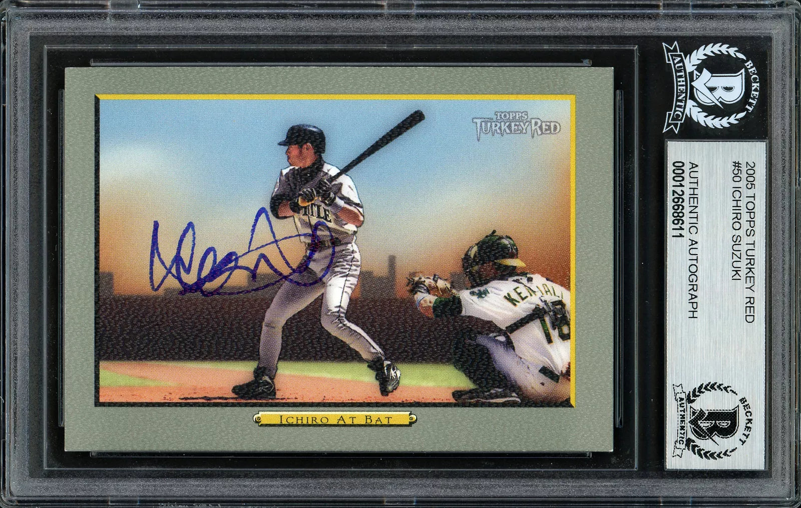 ICHIRO SUZUKI AUTOGRAPHED 2005 TOPPS TURKEY RED CARD #50 MARINERS -  BigGreenBear.com Baseball cards 199.00 USD Big Green Bear