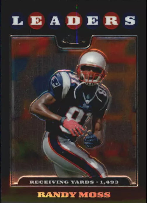 2008 Topps Chrome Football Card #TC128 Randy Moss LL