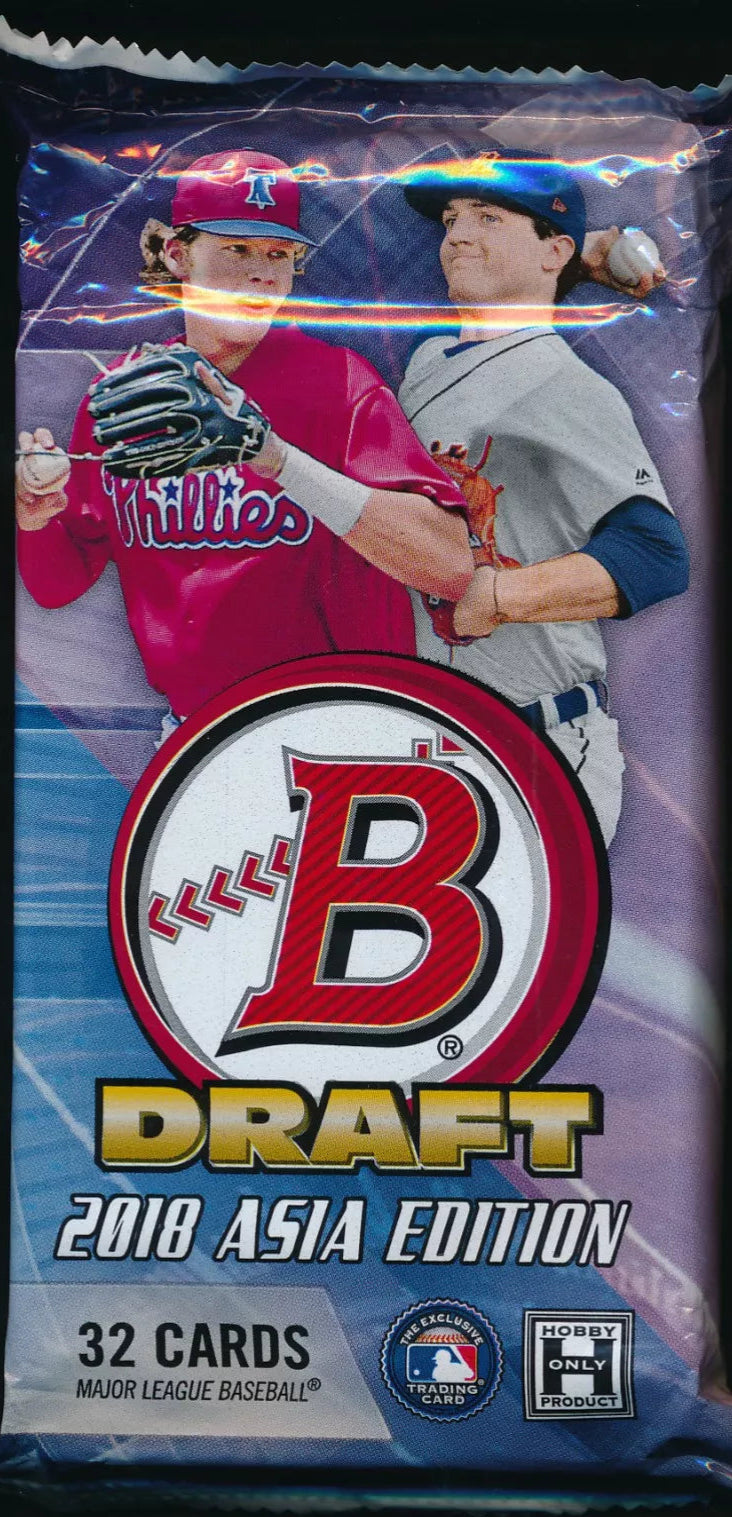 ASIA EDITION 2018 BOWMAN CHROME DRAFT JUMBO MOJO EXCLUSIVE HOBBY PACK