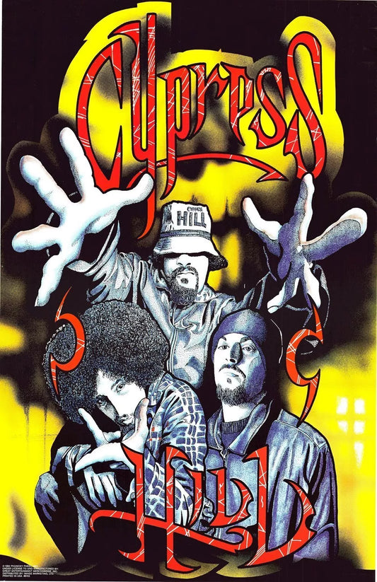 Vintage 1994 Cypress Hill Phuncky Pheel Poster 34 x 23