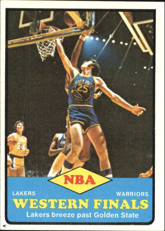 1973-74 Topps #67 NBA Western Finals/Lakers Breeze Past/Golden State