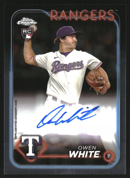 2024 Topps Chrome Rookie Autographs Owen White