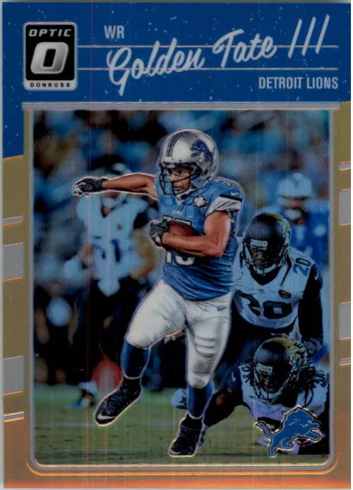 2016 Donruss Optic Orange Detroit Lions Football Card #35 Golden Tate III /199