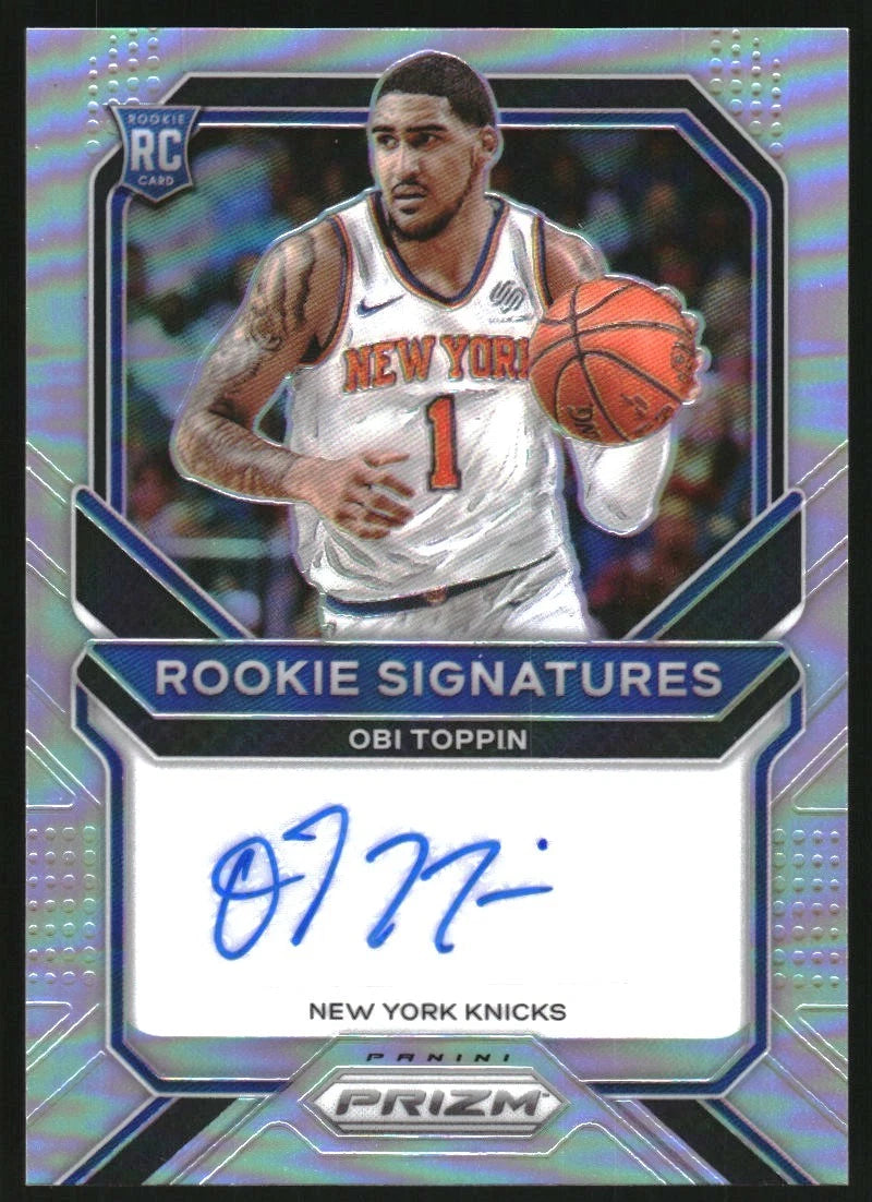 2020-21 Panini Prizm Rookie Signatures Prizms Silver #46 Obi Toppin Auto -  BigGreenBear.com Basketball cards 24.50