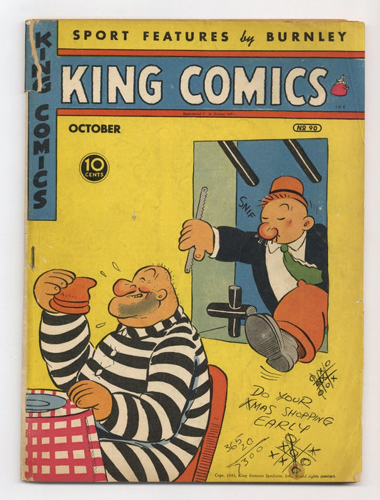King Comics #90 GD/VG 3.0 1943