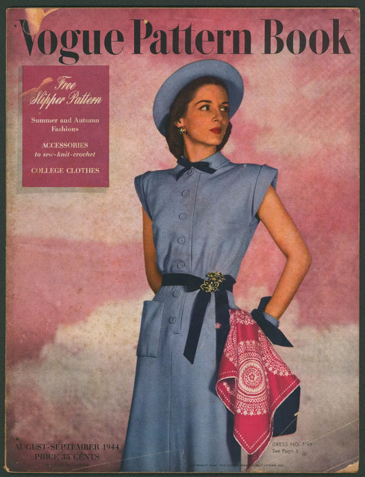 Vogue Pattern Book Magazine August-September 1944