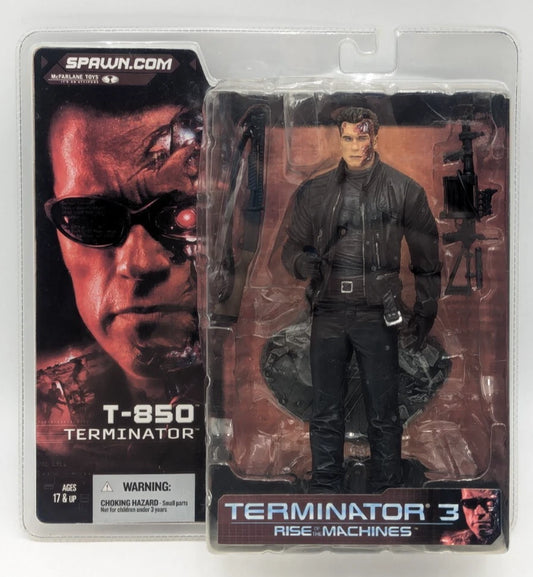 Terminator 3 T-850 Figure VTG 2003 McFarlane Toys Sealed New MOC -  BigGreenBear.com Action Figure 55.00 USD Big Green Bear