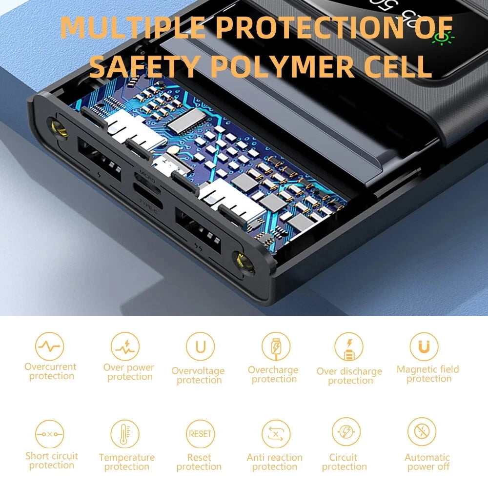 2025 Super 40000000mAh Solar Power Bank 4 USB Portable Charger For Cell Phone