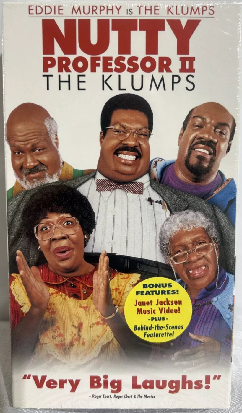 Nutty Professor II: The Klumps Eddie Murphy VHS Video Tape Brand New