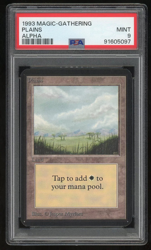 1993 MTG Magic the Gathering Card Alpha Plains Version 2 PSA 9 TCG