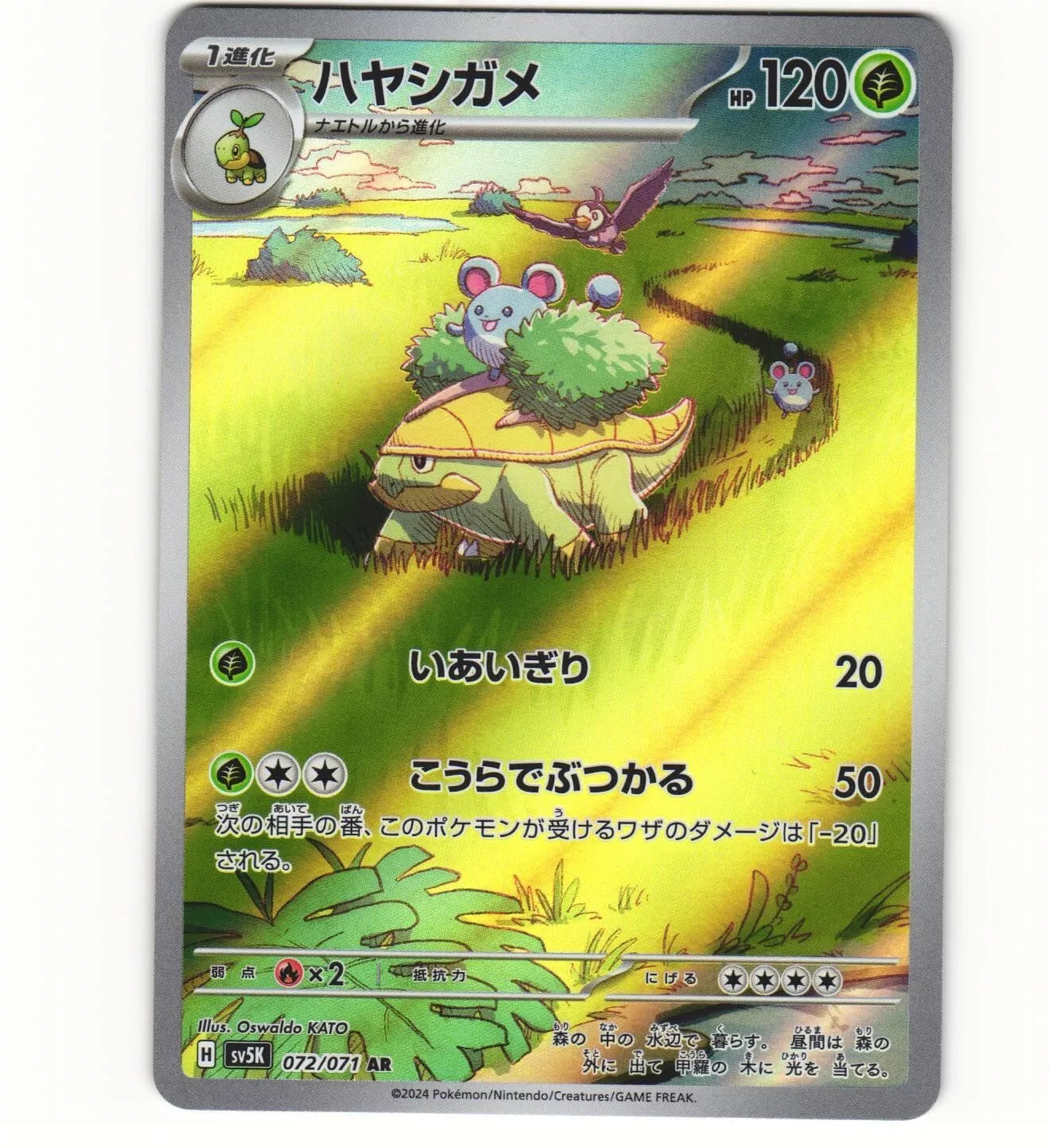 2024 Near Mint Pokemon Grotle AR 072/071 Wild Force sv5K Japanese