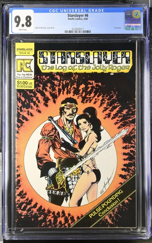 Starslayer #6 CGC NM/M 9.8 White Pages PC comics 1983